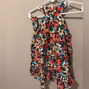 SHEIN Colorful Floral Kids Dress